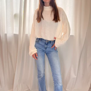 Stackad tröja vit - Stickad vit tröja