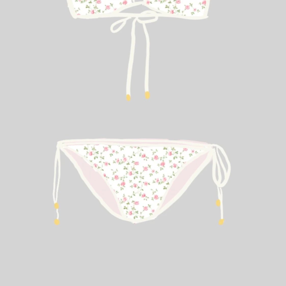 Fin blommig bikini! (ej använd)