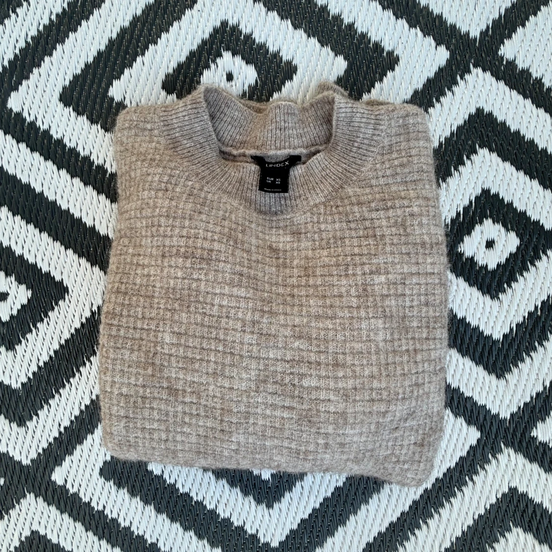 stickad tröja beige - 91