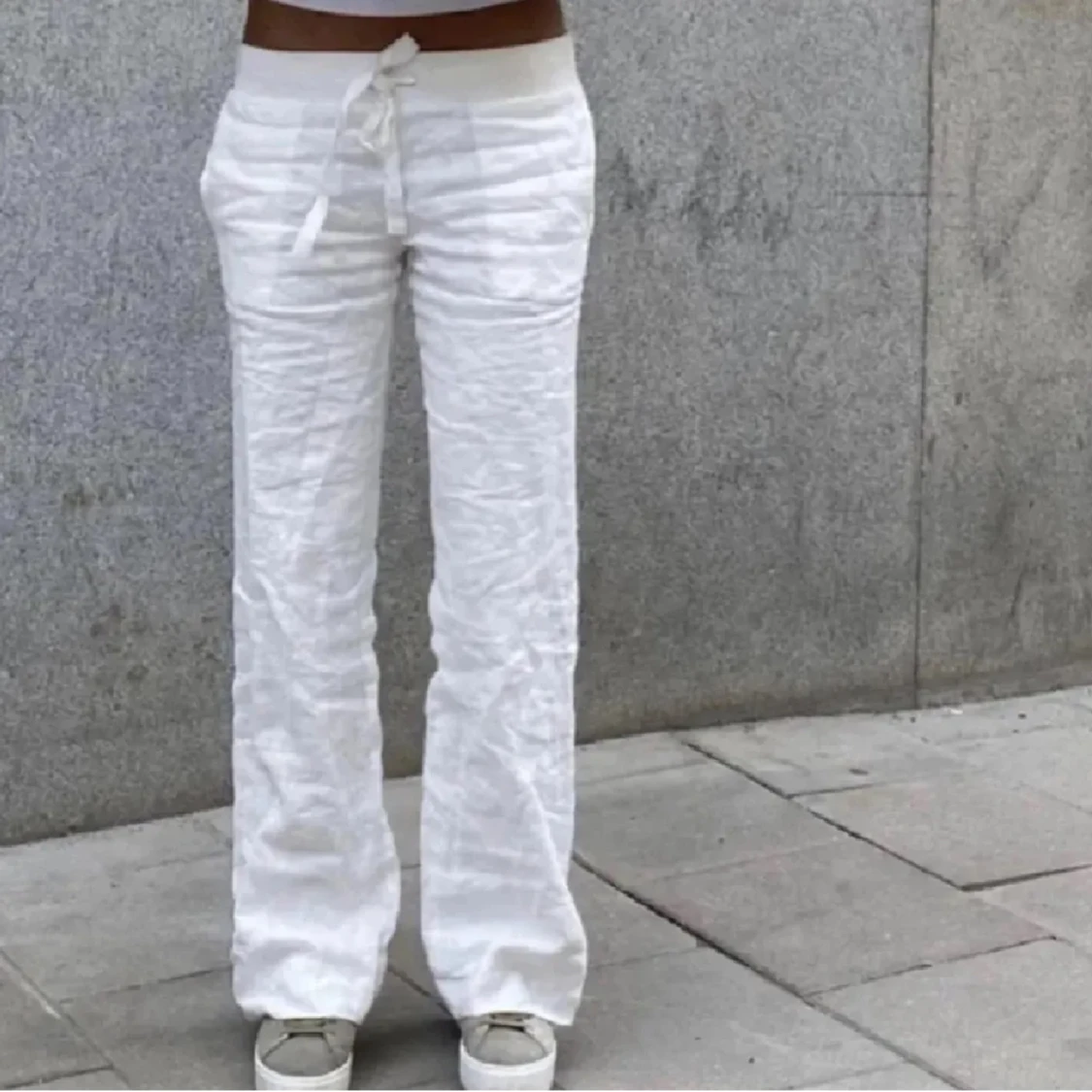 Vita Alobha Linnebyxor Xs