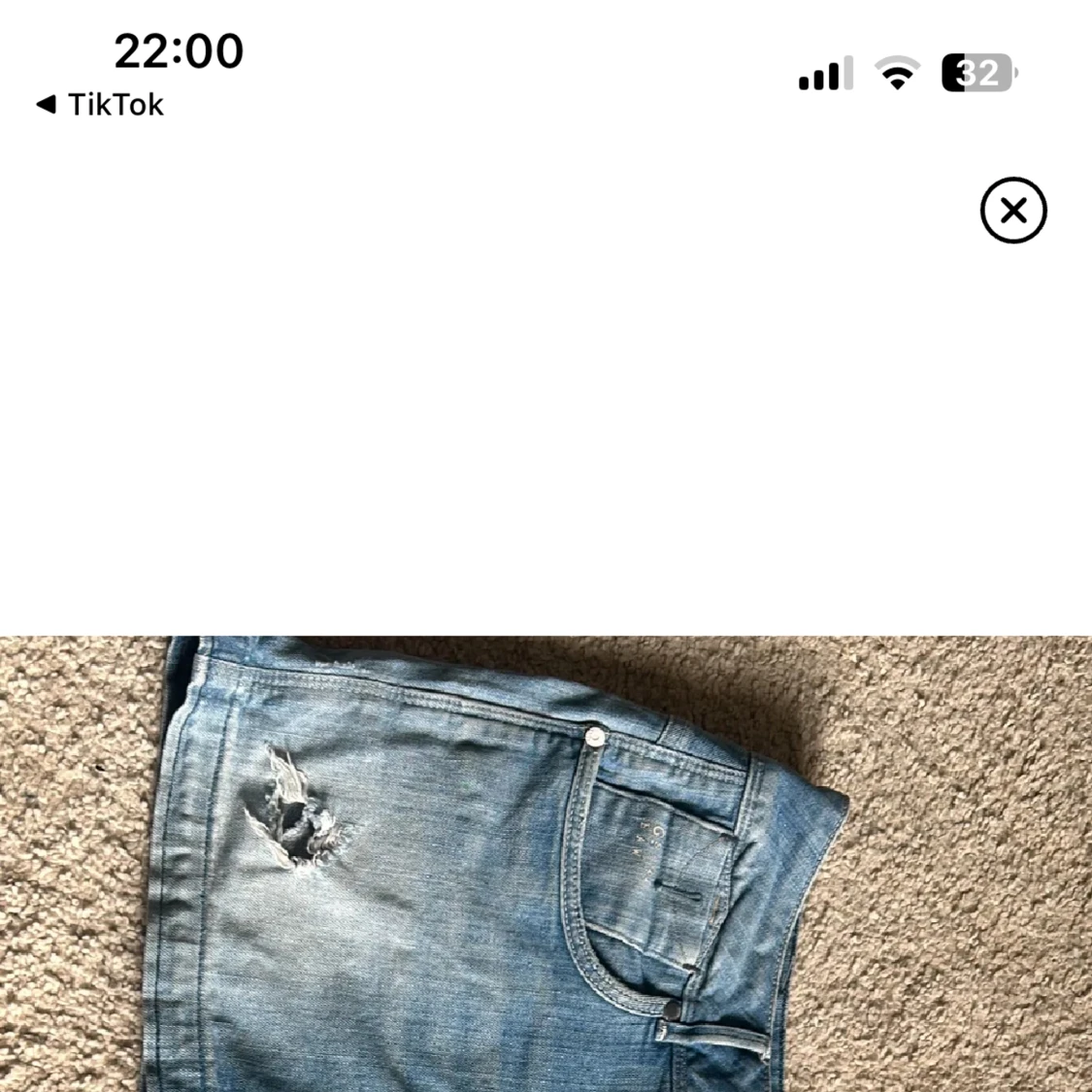 Jeans kjol