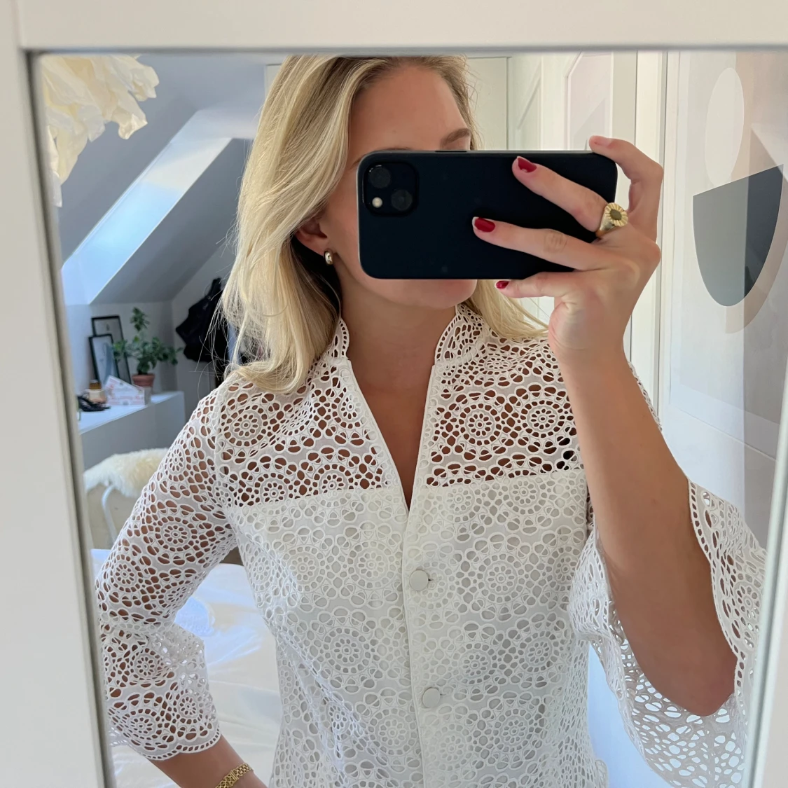 Vit klänning - 90