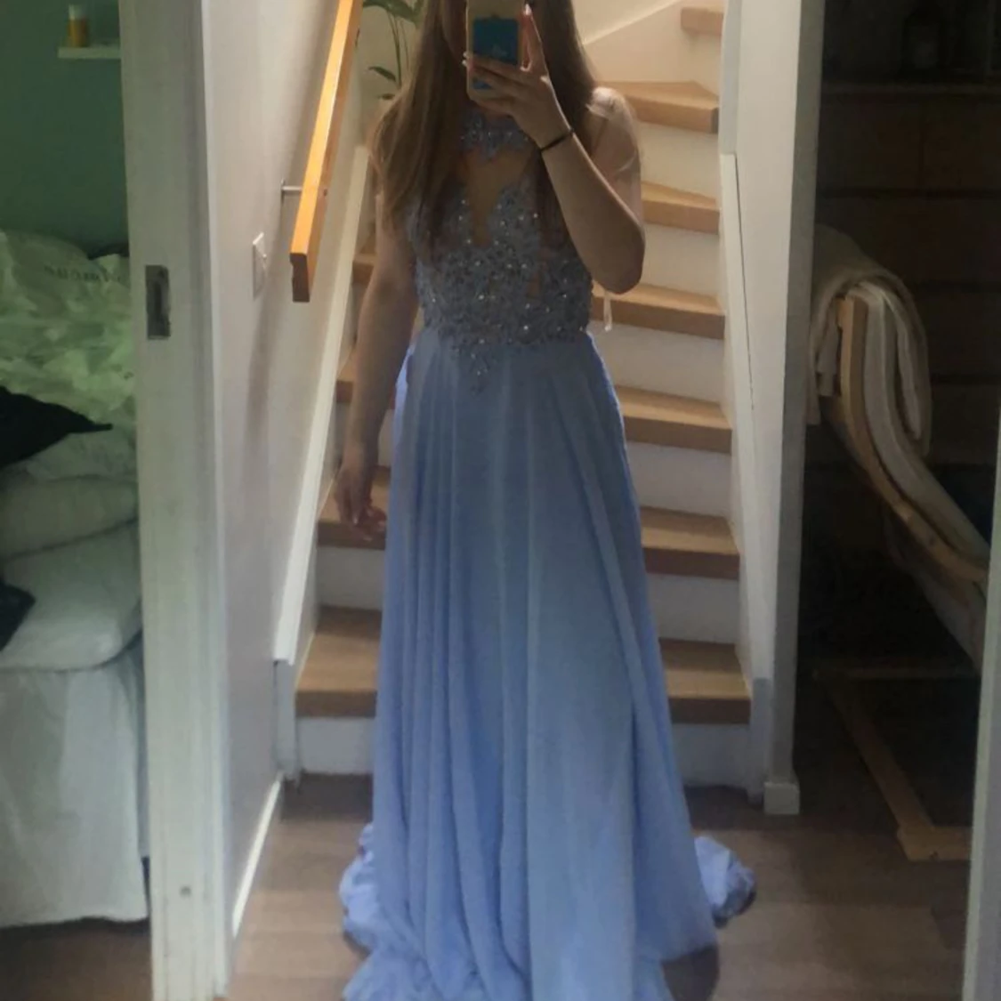 Ljusblå Balklänning - 90