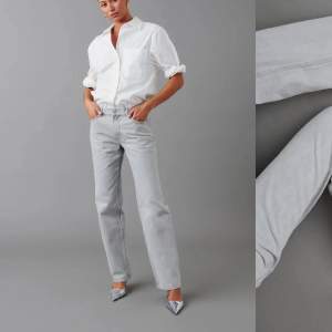 Gråa Low straight jeans från Gina i strl 36, endast använda i ggn💞 350kr + frakt 