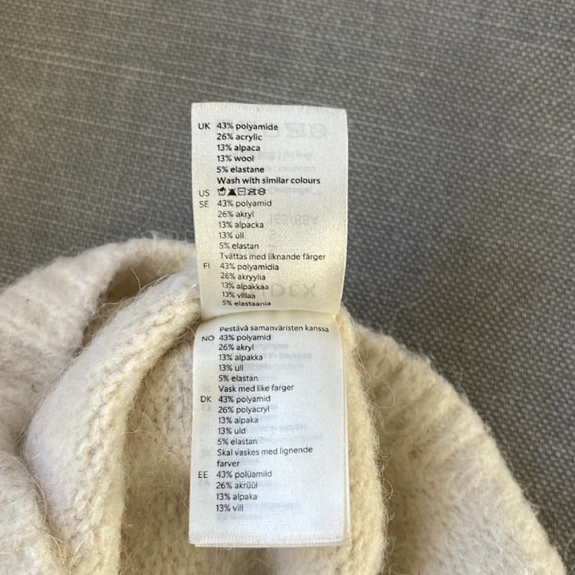 Kortärmad stickad tröja  - 90