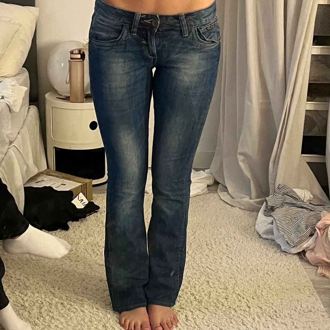Lågmidjade bootcut jeans