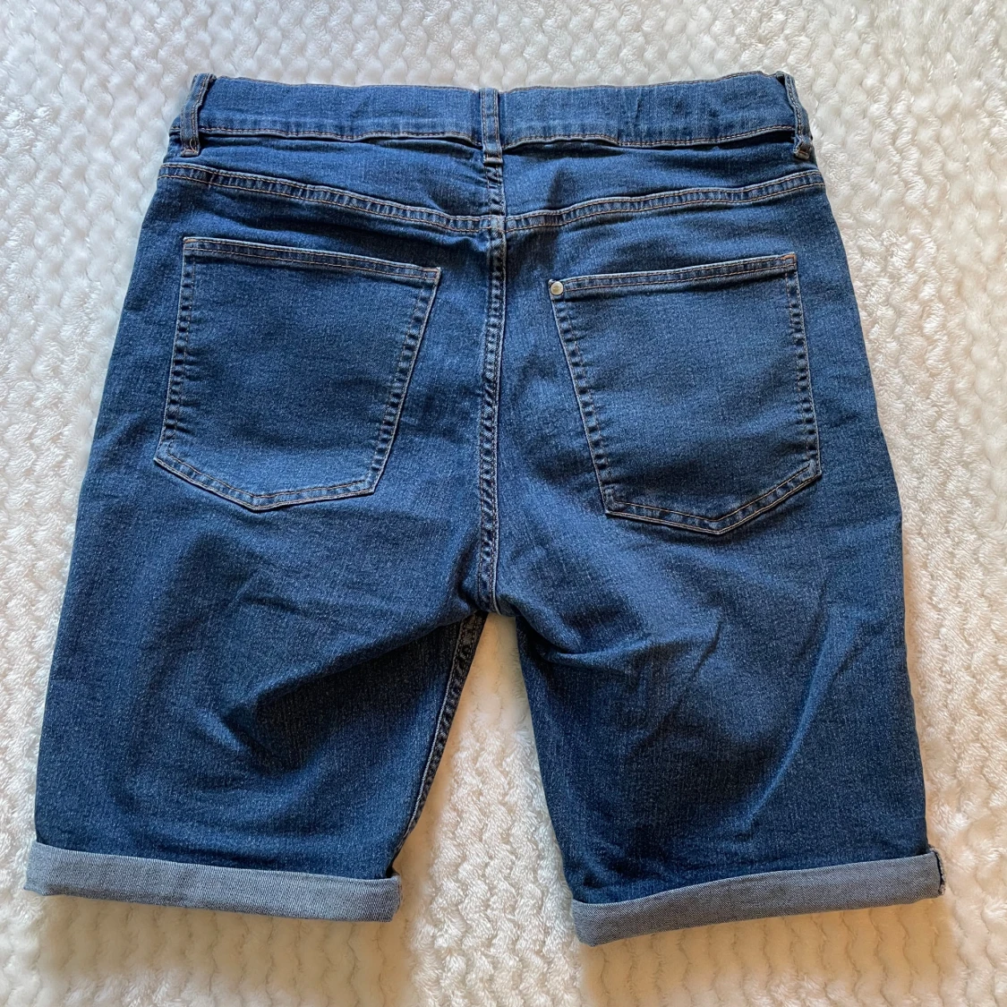 Slim Fit Jeansshorts herr - 90