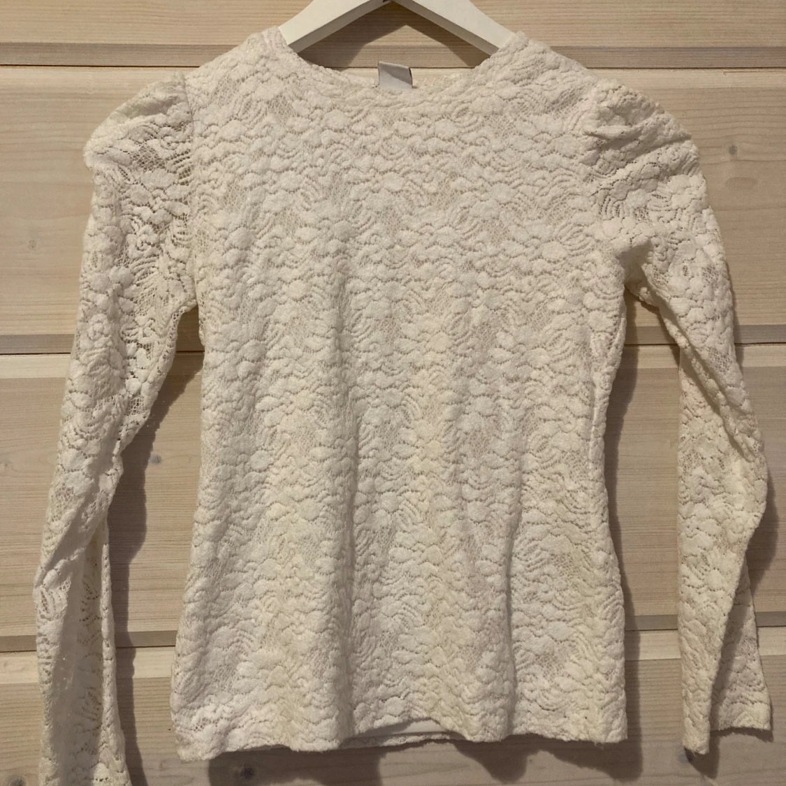 Vit fintröja spets - 91