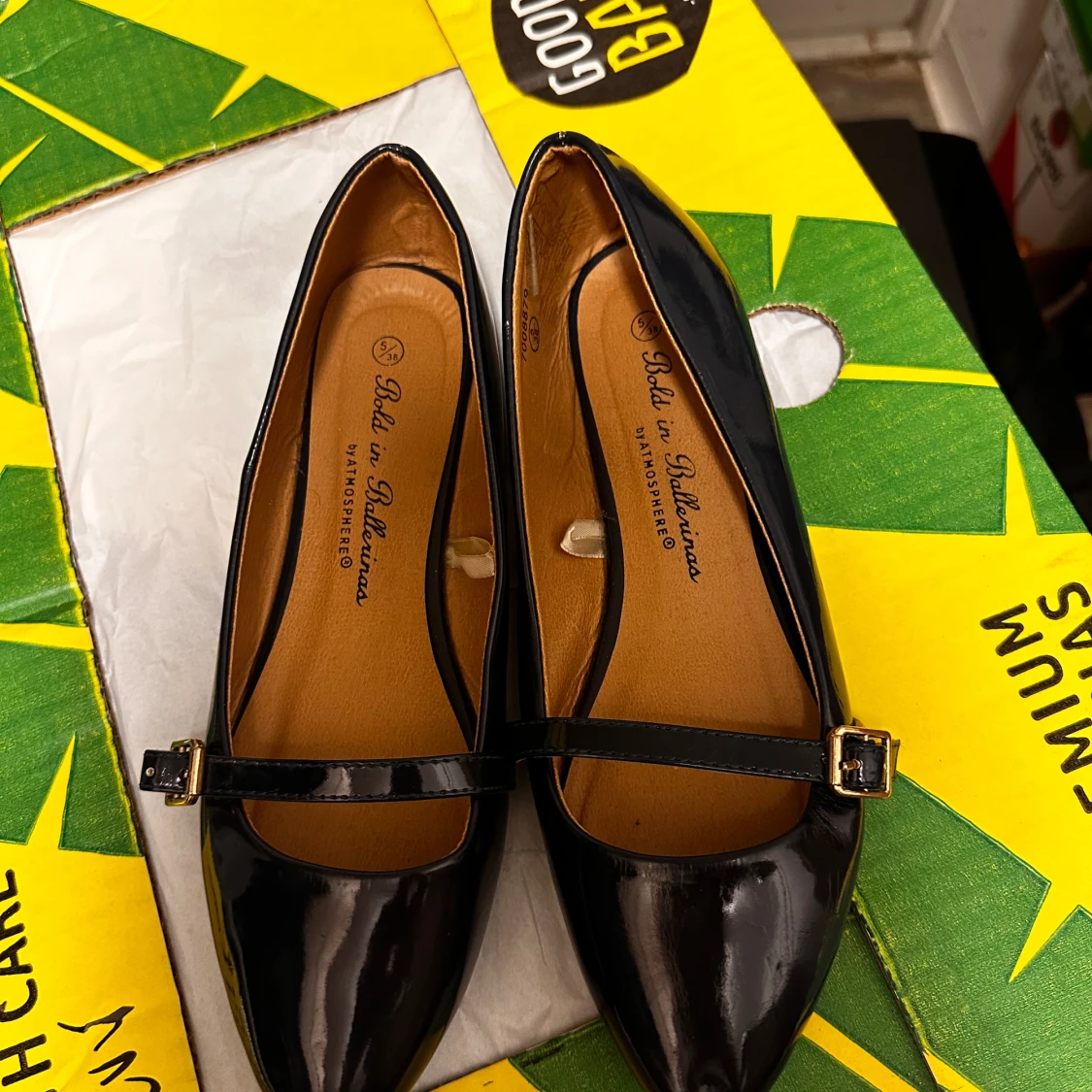 Marinblå ballerinaskor