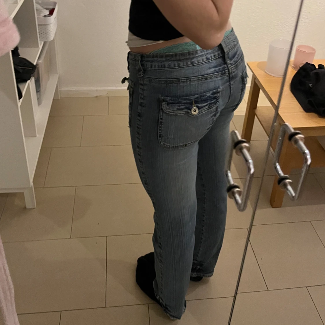 Lågmidjade jeans