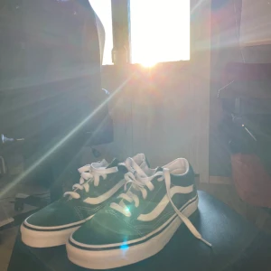 Mörk Gröna Vans - Säljer ett par detta vans som är mörkgröna, Storlek 39 inte alls använda o inte alls sliten. Hör av er vid frågor 😁