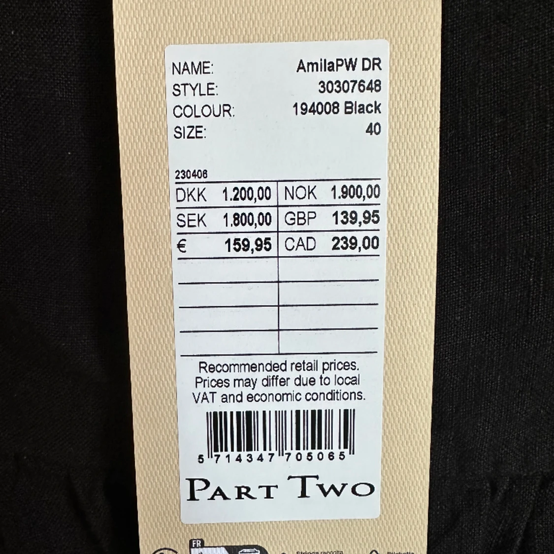 Part Two Amila Dress stl. 40 - 91