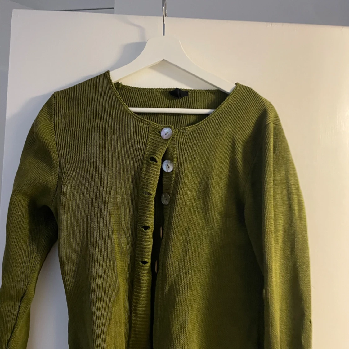 Superfin grön kofta - 90