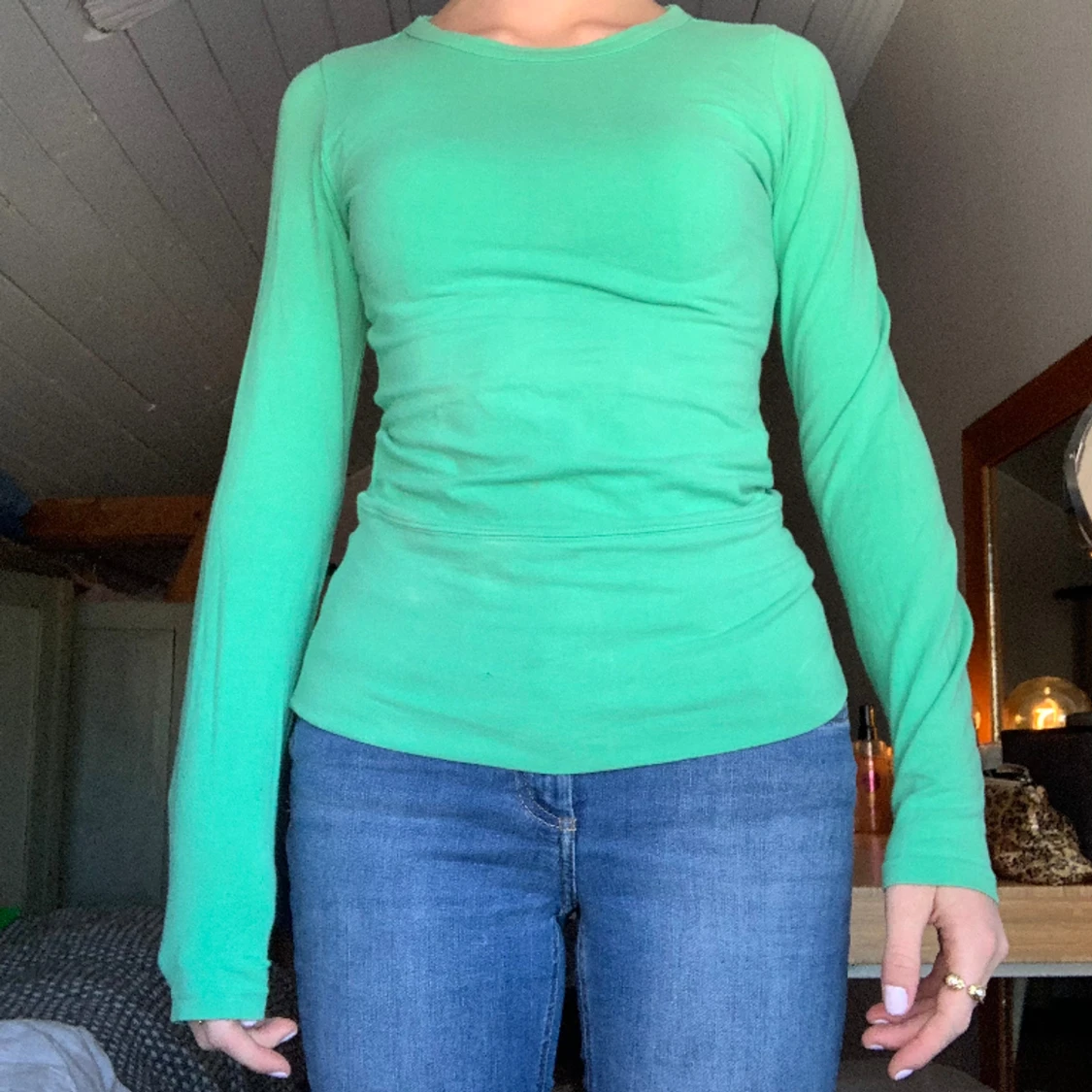 Grön långärmad tröja🫶🏼 - 90