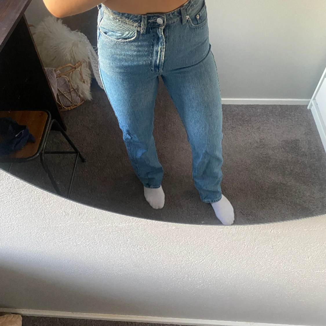 Blå jeans från Weekday - 90