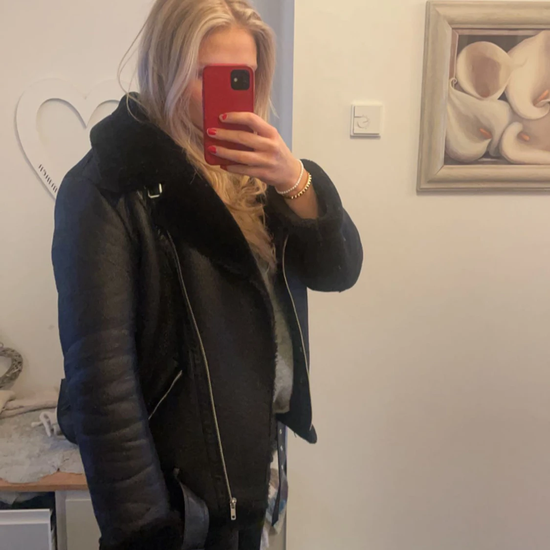 fodrad fejkläderjacka - 90