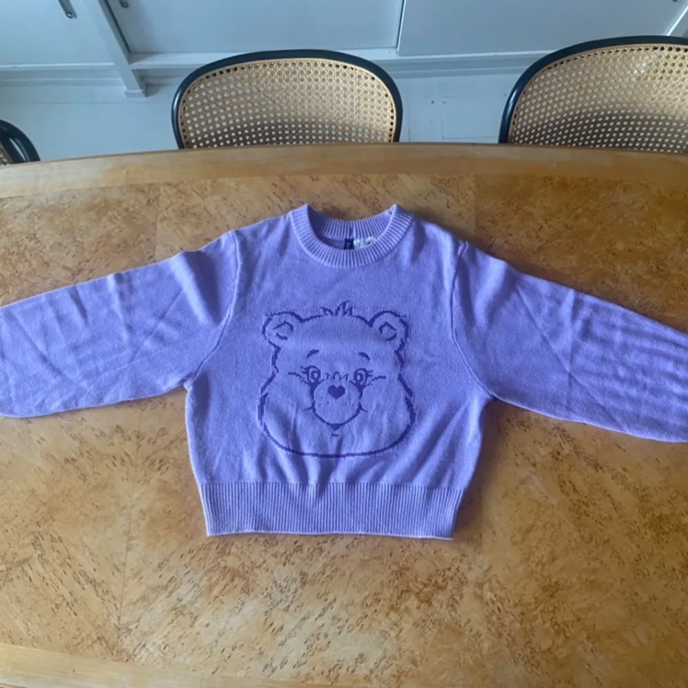 Fin Care Bear tröja. Den har en liten fläck på ärmen men endast använd ungefär tre gånger.. Tröjor & Koftor.