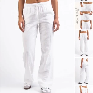 Linnebyxor - Oanvända mid waist linnebyxor från Madlady. Slutsålda på hemsidan. Nypris: 599. Storlek S tall💜