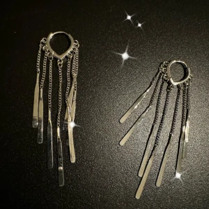 Earrings #6 - 100%new silver needle.long and elegant 