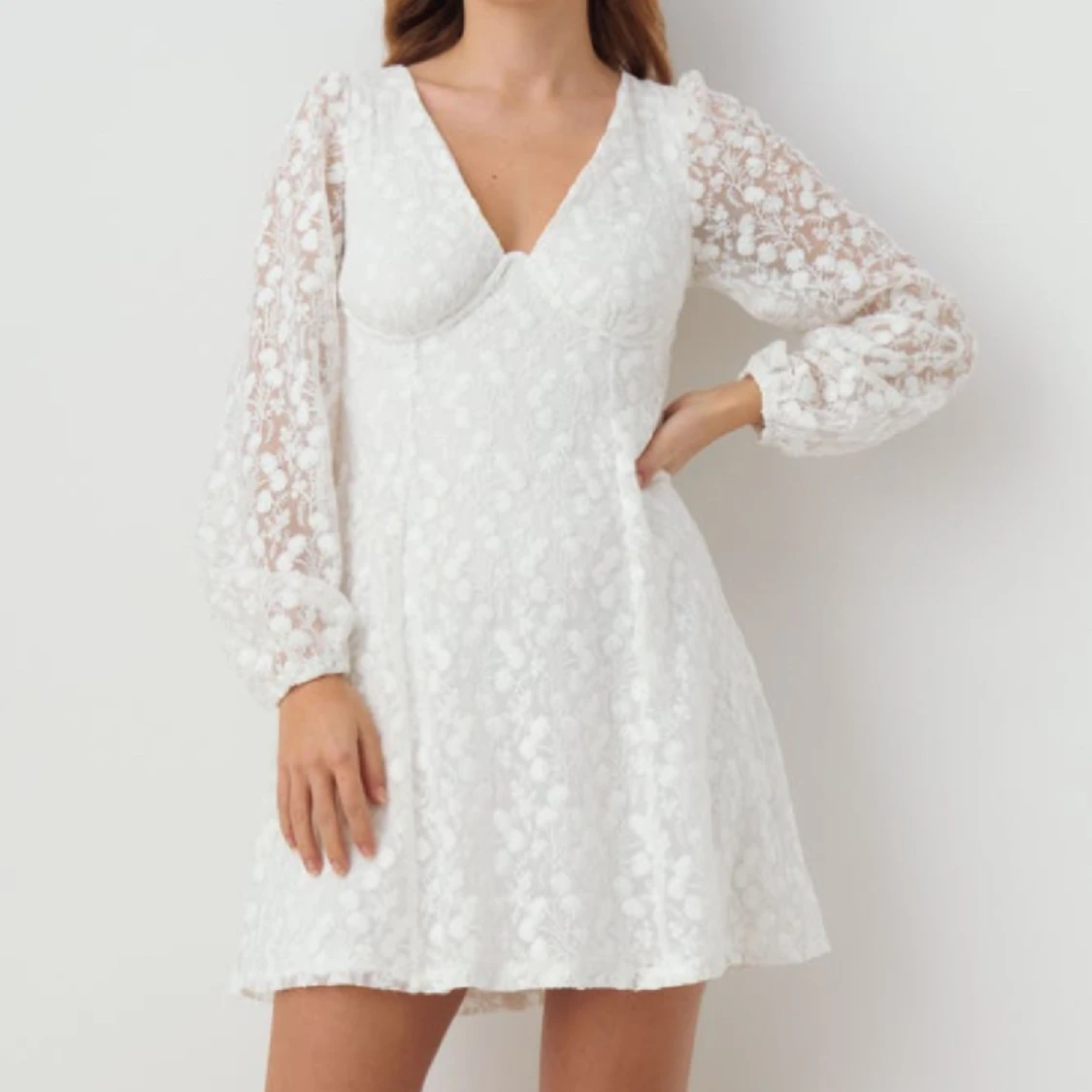 Vit studentklänning