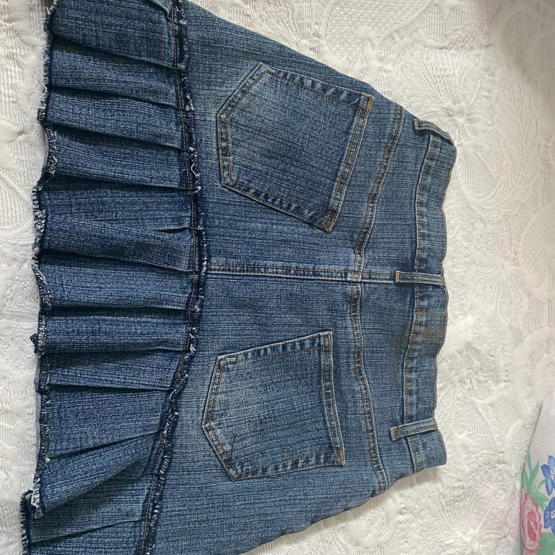 💗Jättefin Mini Jeans kjol 💗 - 90