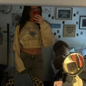 Croppad sweatshirt  - Jättefin sweatshirt med lite tjockare mjukt material. Endast använd nån gång och inga defekter. 