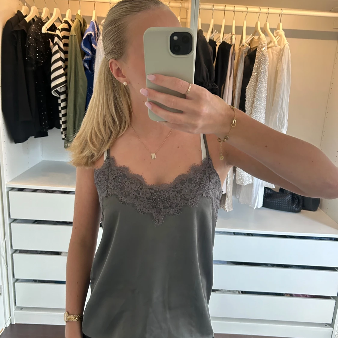 Grått siden linne Twist&Tango - 90