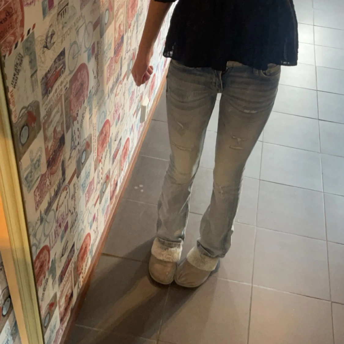 Snygga märkesjeans  - 90