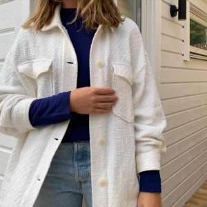 Vit jacka - Oversized vit jacka