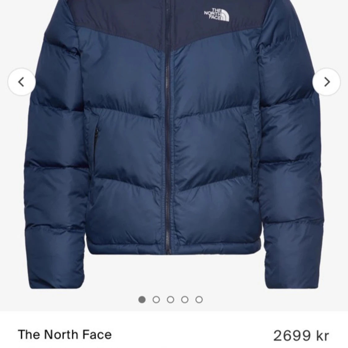 Blå pufferjacka från The North Face - 91