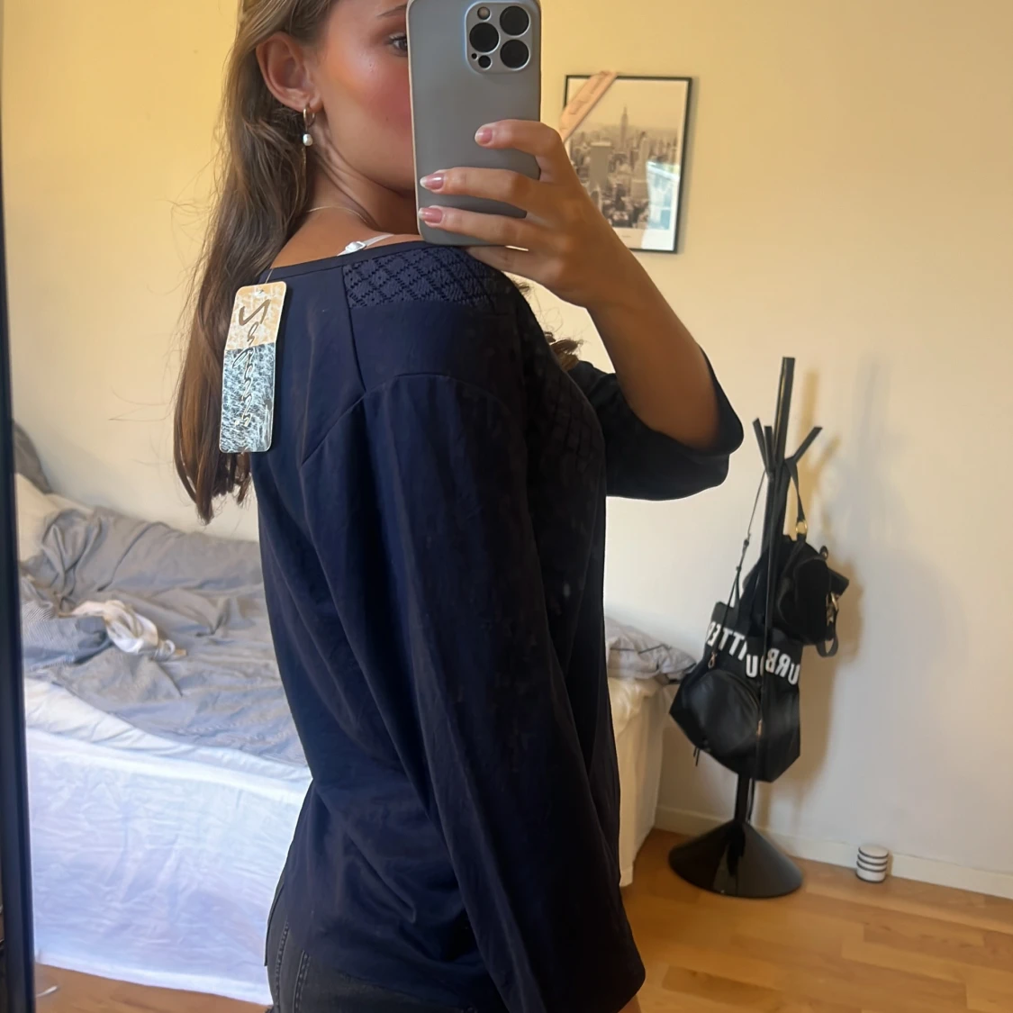 Marinblå tröja  - 90