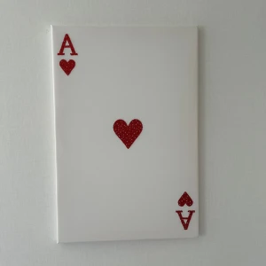 Ace of spades tavla - Egengjord tavla gjord av rhinestones Tavlan är 60x40cm