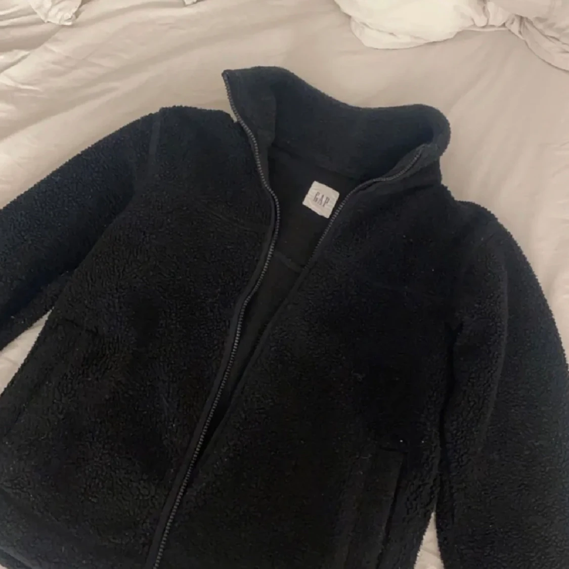 Svart teddyjacka - 90