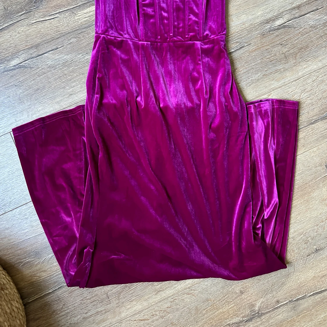 Långklänning röd/rosa Strl L - 2