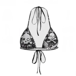 Bikinitopp - Ascool bikinitopp köpt här på plick som tyvärr var för liten, aldrig använd av mig eller tidigare ägare! Storlek XS/34 Knytsnören för justerbar storlek och så snygga rhinestones på 💞