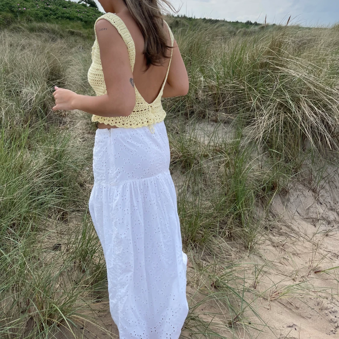 Virkad gul topp - 91