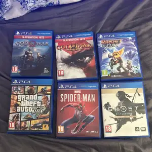 Säljer 7 spel till playstation konsolen. Alla skivor är i toppskick. De spelen som inte har en egen bild säljs för 150-200 kr styck. 700 kr för alla sex på första bilden! 