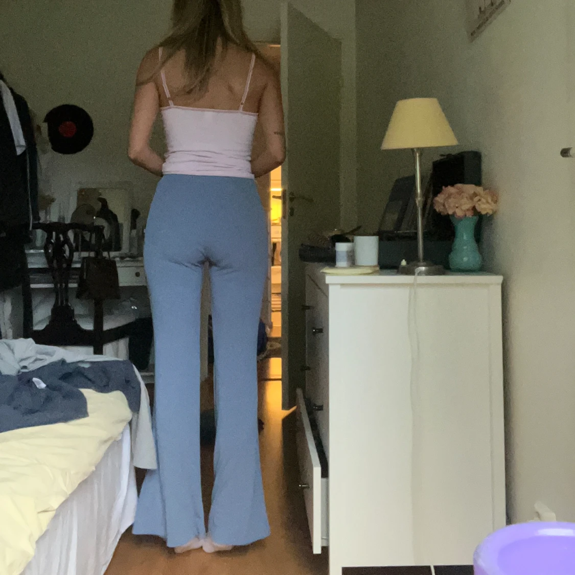 Blå mjukisbyxor  - 91