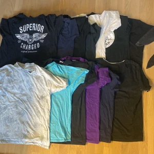50kr för ALLA (svarta/vita tröjor) - Detta är 13 st tröjor som jag har rensat ut från min gaderob som jag bara vill få iväg, har kollat och ingen av dom har något hål och alla förutom den vita t-shirten är fortfarande jätte bra kvalitet. Skriv om du har någon som helst fråga!
