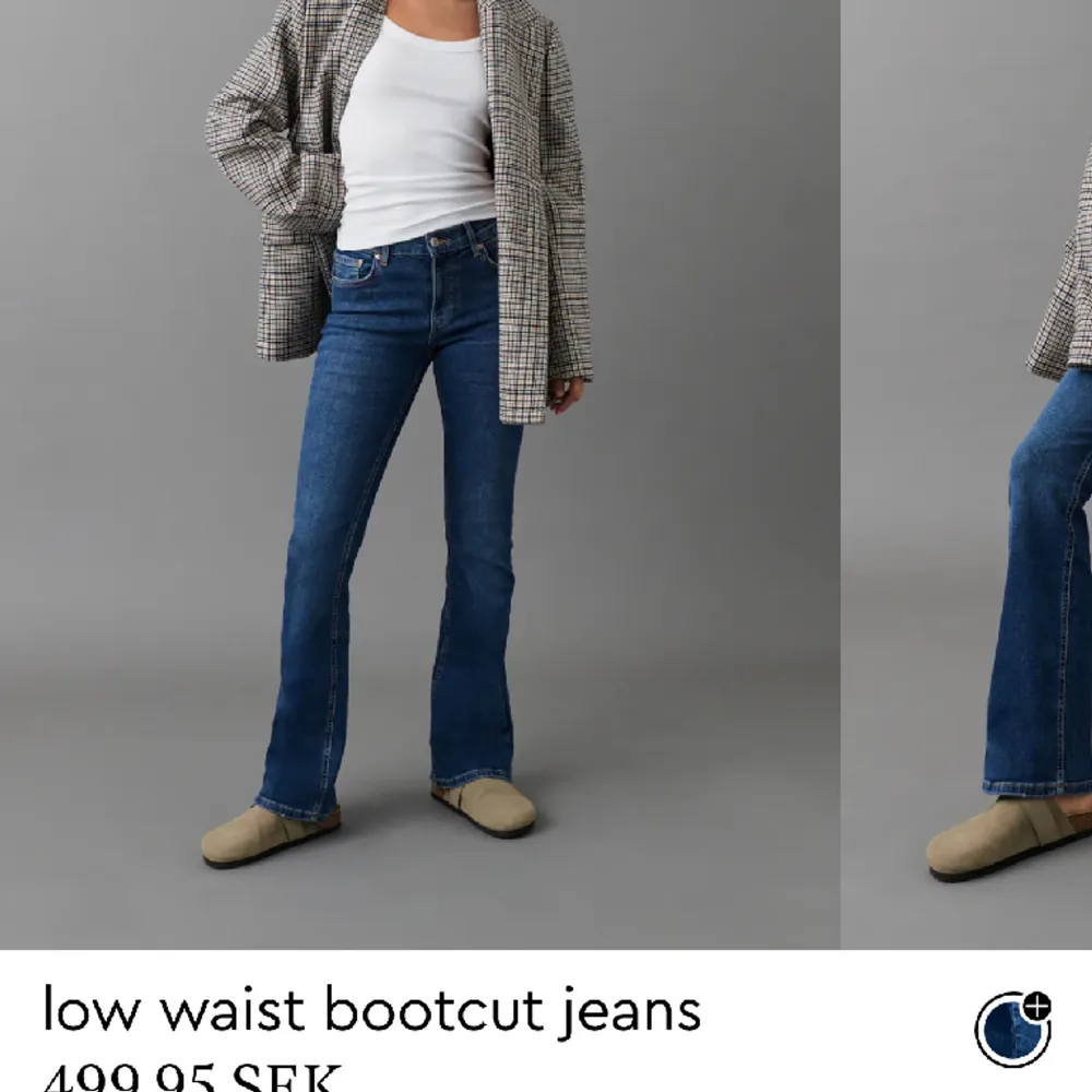 Low waist booutcut jeans från Gina. Aldrig använda, inga defekter köpta i november. Jeans & Byxor.