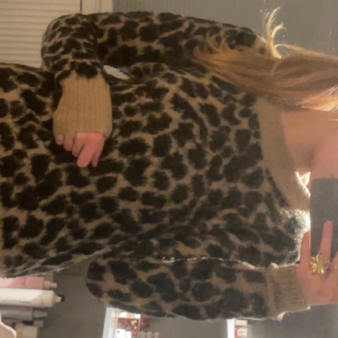 Leopardmönstrad tröja!🐆🐆🐆