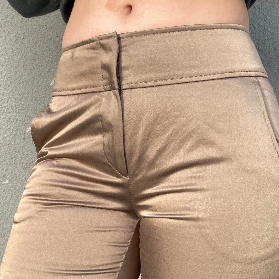 Beiga satin byxor - 91
