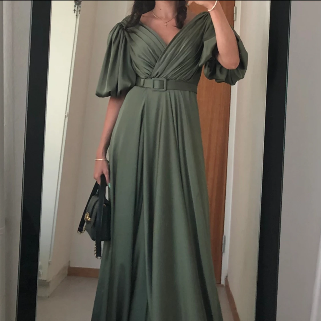 Khaki maxi klänning - 90