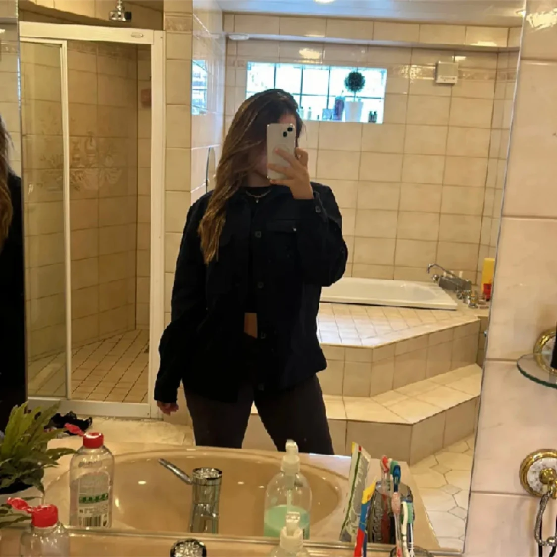 Svart overshirt - 91