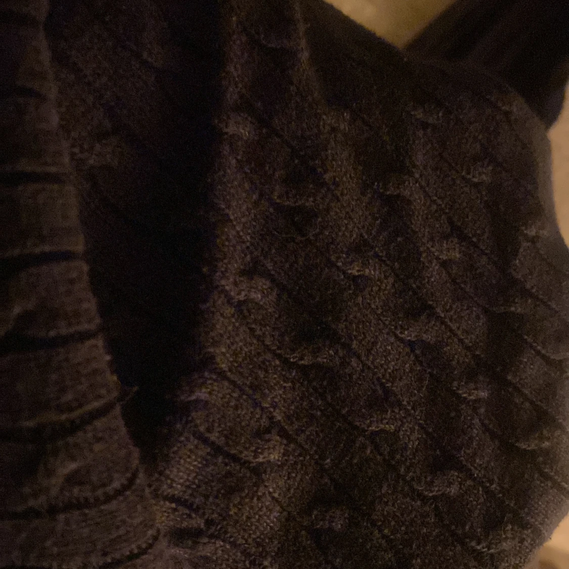 En vintage marinblå Stickad Ridtröja från JACSON  - 92