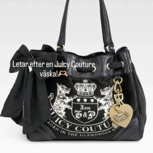 Juicy couture väska - Söker efter en Juicy couture väska för ett rimligt pris! Kontakta gärna om du säljer, de behöver inte se exakt ut som dom på bilderna 🫶🏼💋