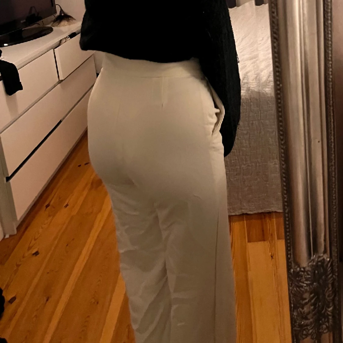 Vita kostymbyxor  - 90