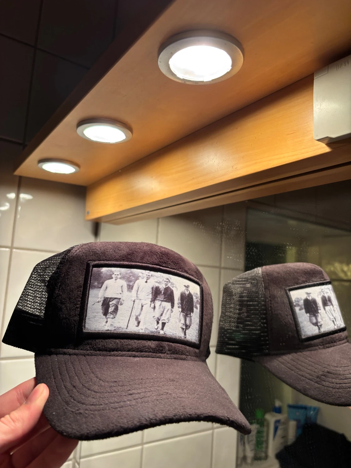 Svart Velvet Keps