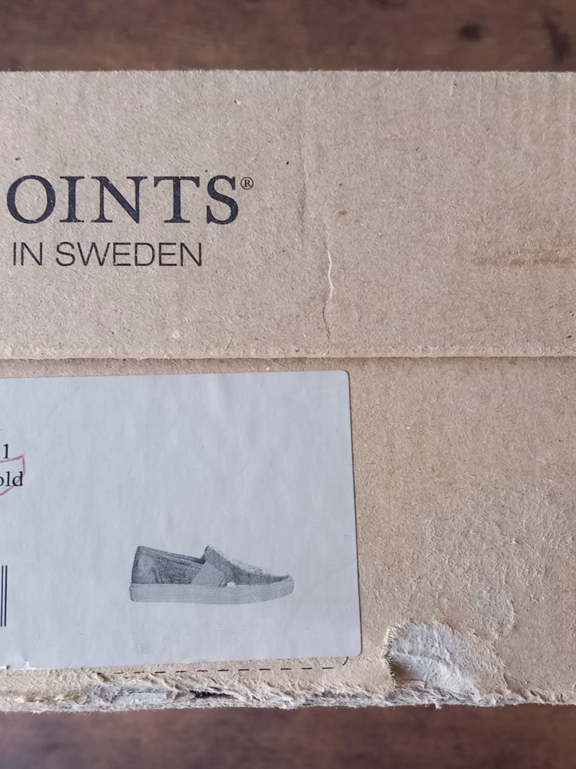Ten Points Slip-on sneakers i metallicbeige storlek 40 - 4