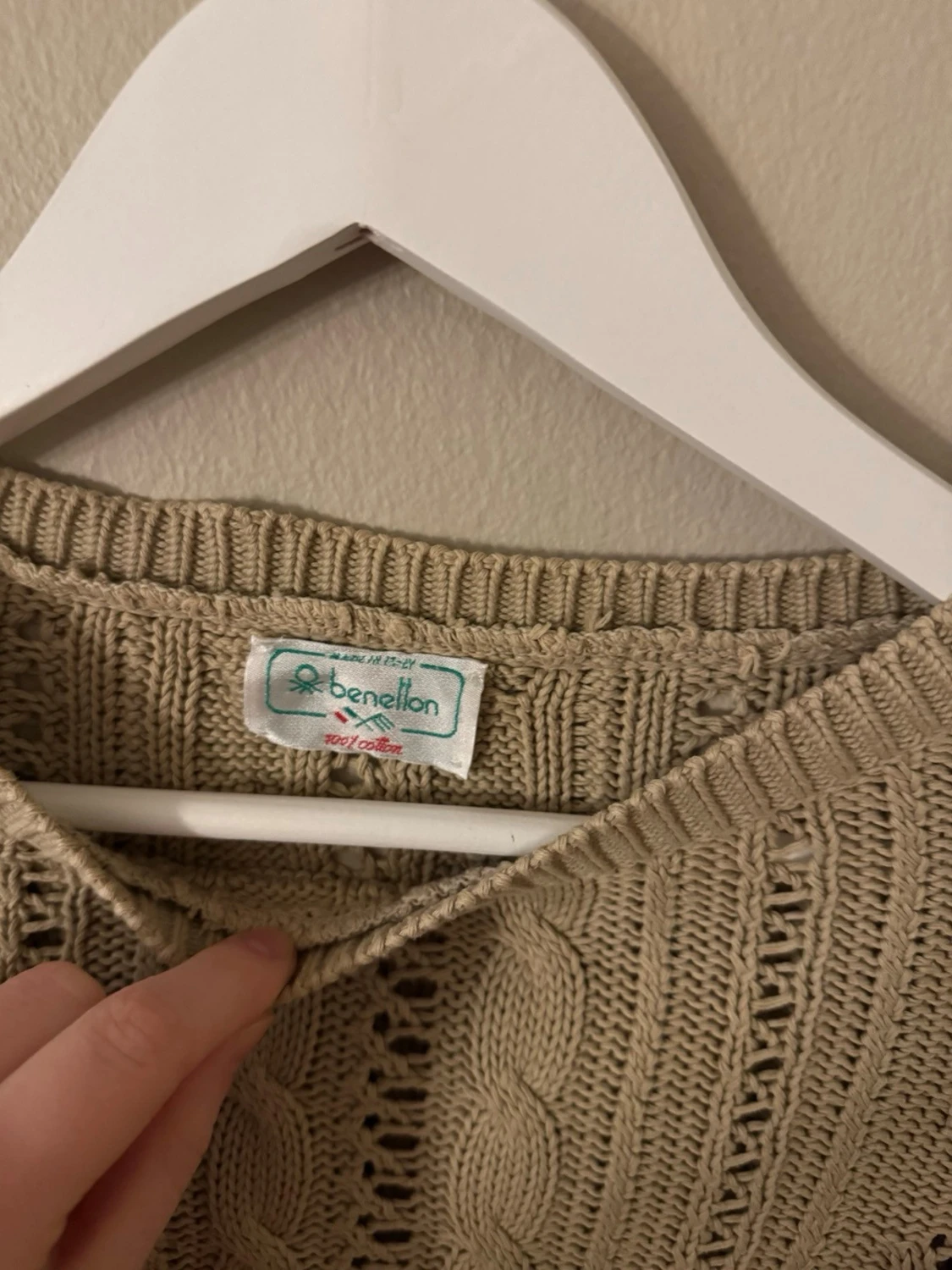 Vintage Benetton stickad tröja 80s/90s - 2